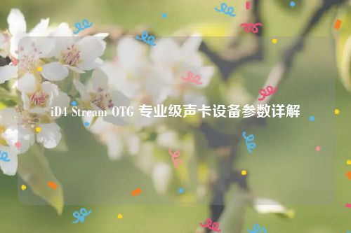iD4 Stream OTG 专业级声卡设备参数详解